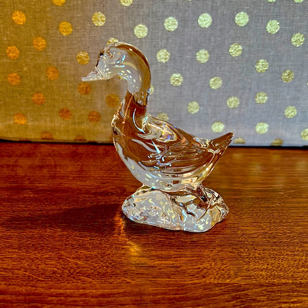 Waterford crystal goose paperweight